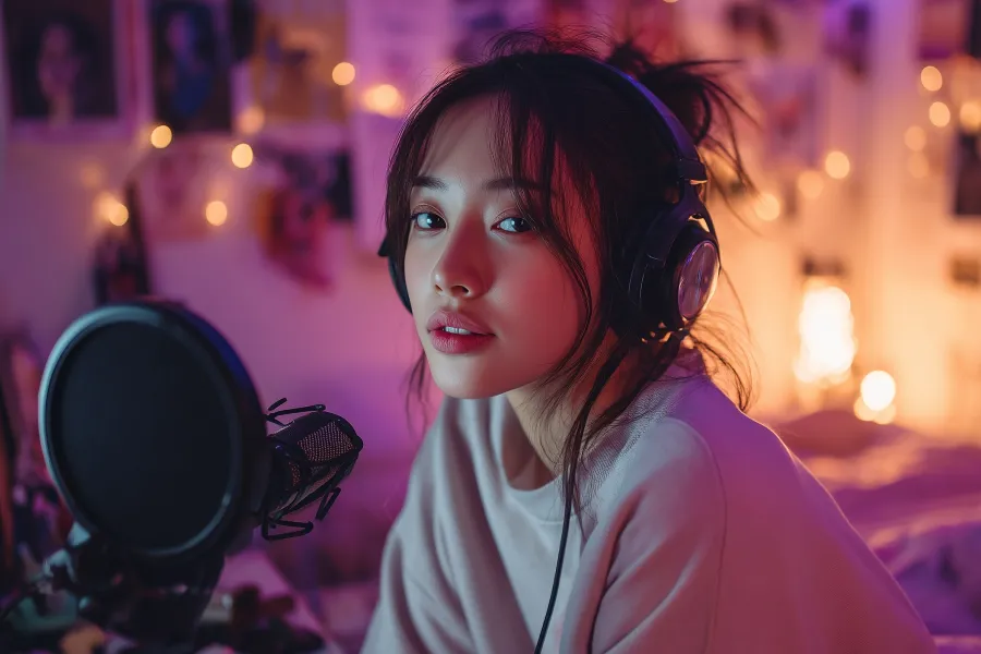 Gaming Microphone with LED Effects